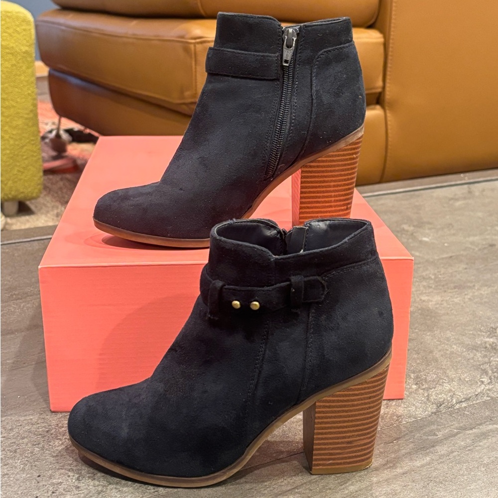 Black Suede Ankle Boots
